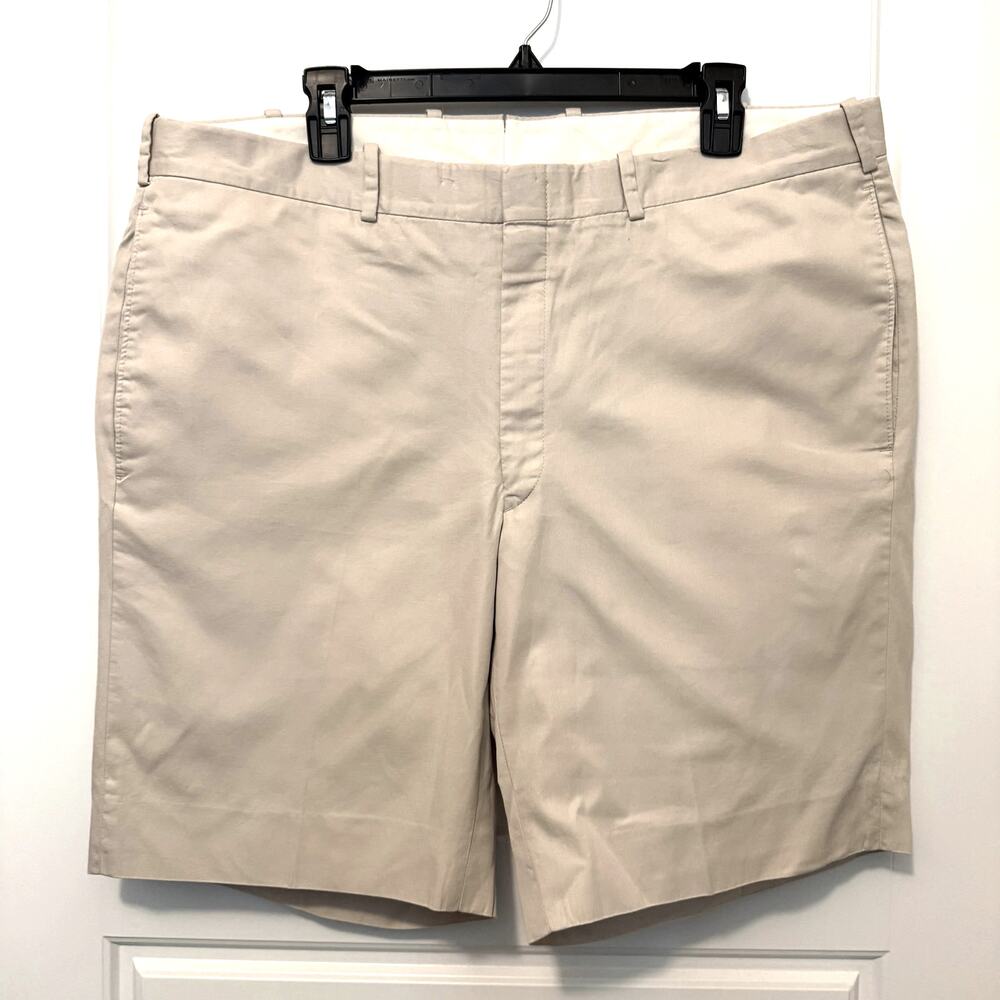 RC Tom James Beige Shorts Flat Front Khaki Mens 38
